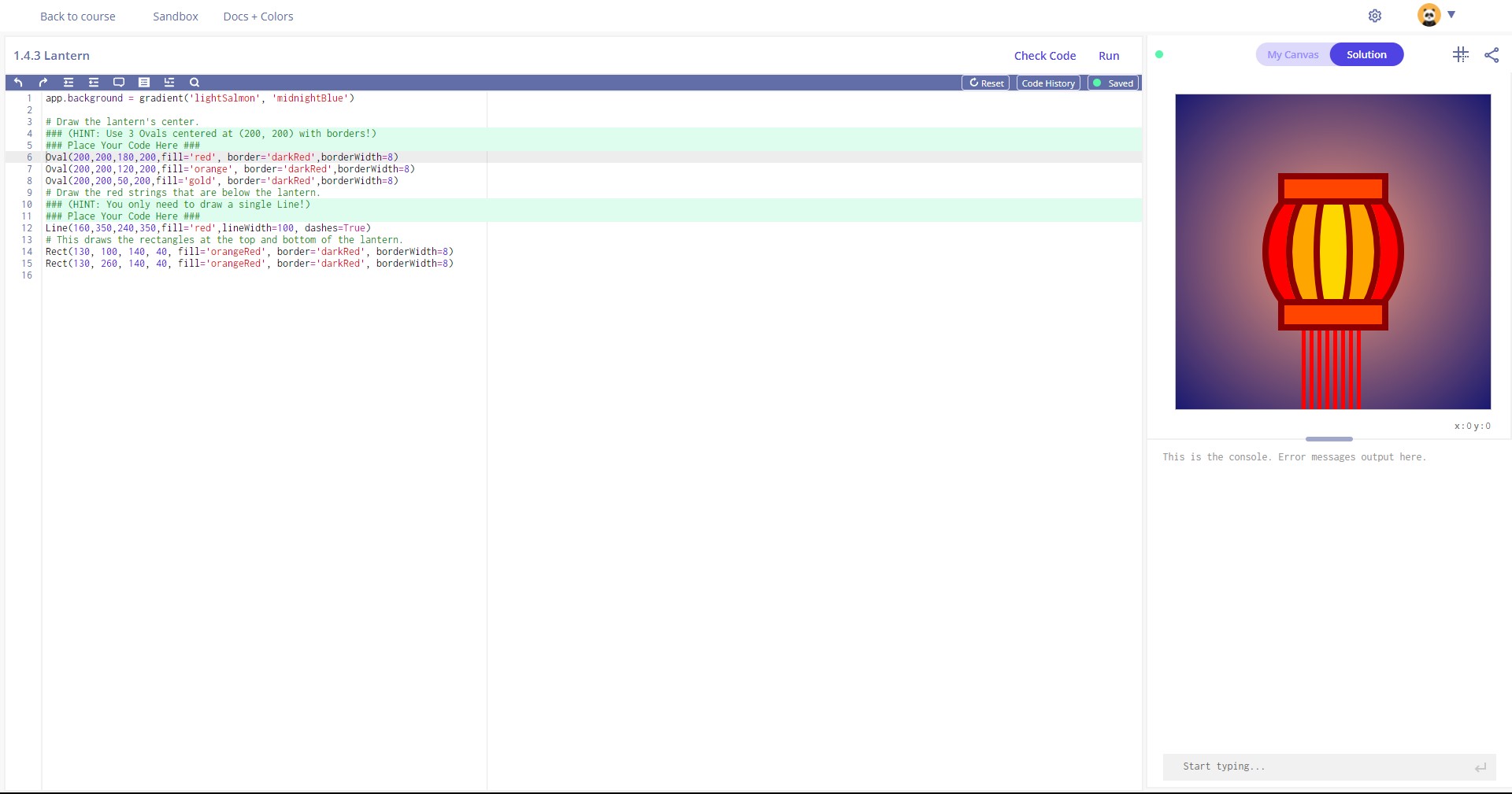 lantern made through python
